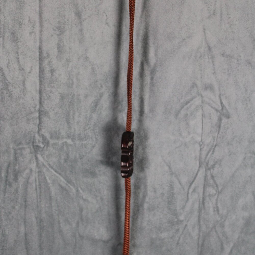 Vintage Tiki Bolo Tie - Hand Carved Maori Teko Clasp - Adult One Size